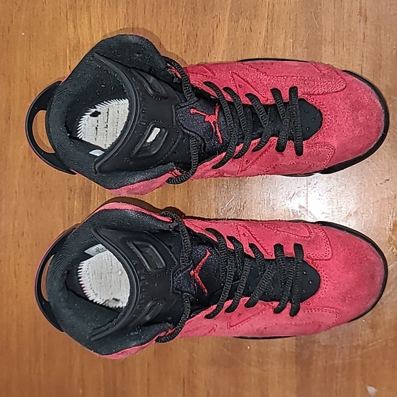 Air Jordan 6 Retro GS Toro Bravo Children's Sneakers 384665-600 Size 5Y - Picture 10 of 17